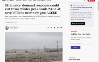 Efficiency, demand response could cut Texas winter peak loads 23.5 GW, save billions over new gas: ACEEE (utilitydive.com)